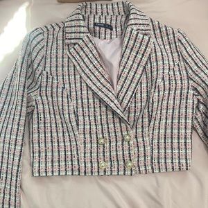 SHEIN crop top blazer